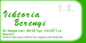 viktoria berenyi business card